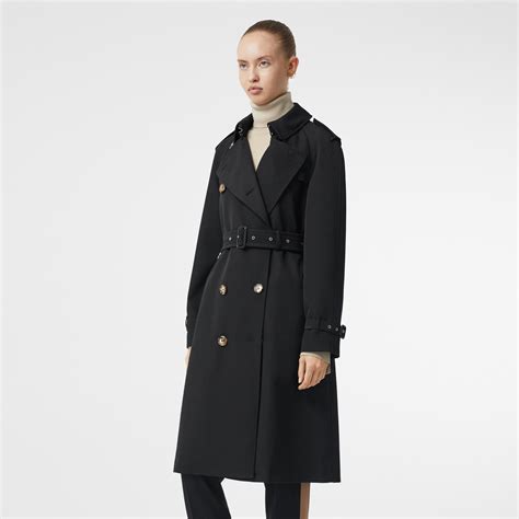 burberry gabardine coat black|gabardine trench coat with warmer.